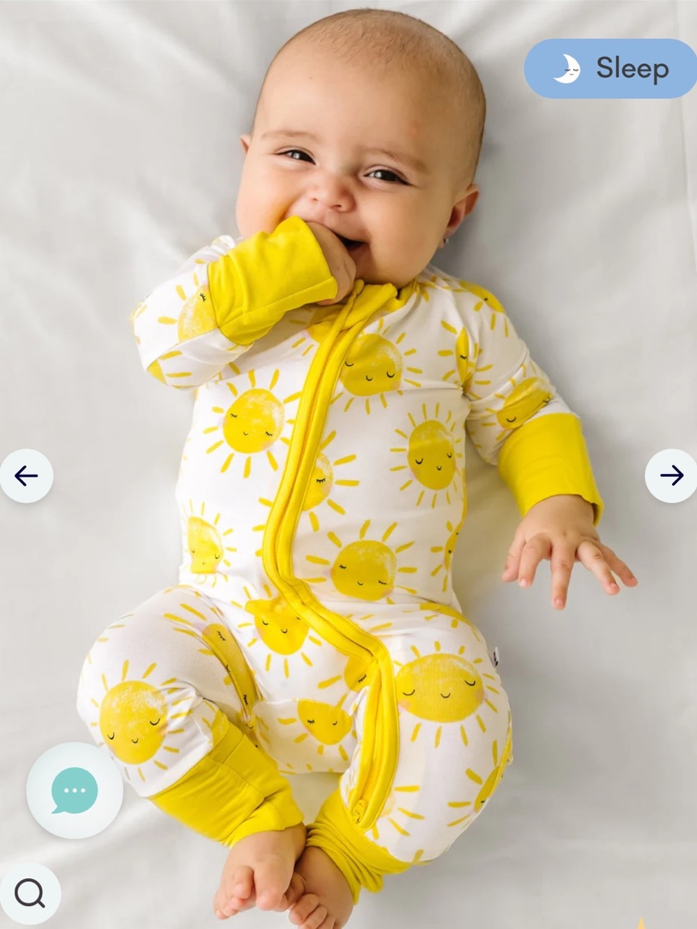 Little sleepies sunshine zippy size 3-6 months current online
